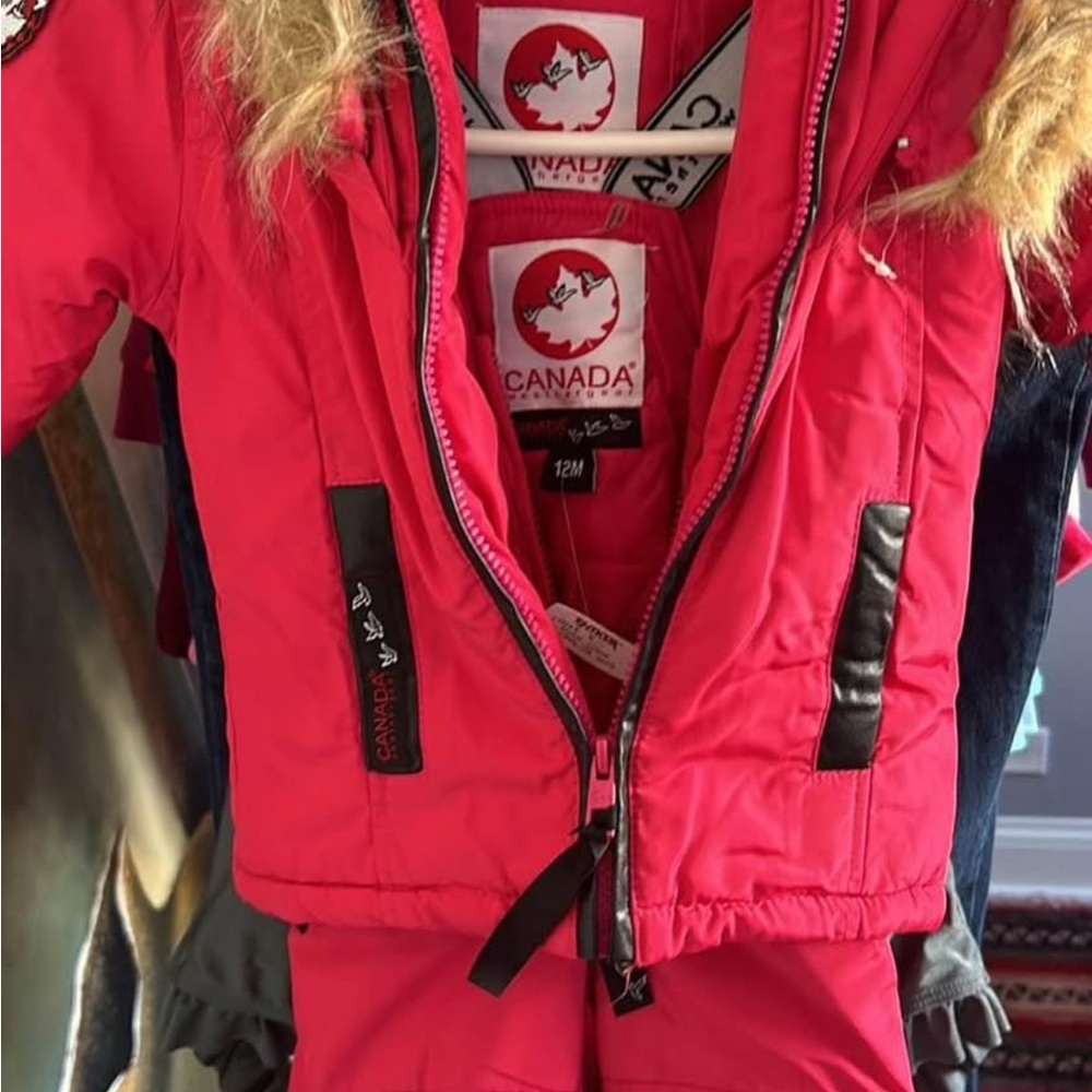 Canada Weather Gear fushia Winter Jacket Set